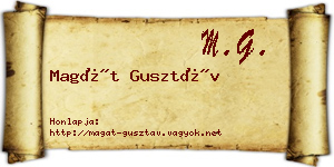 Magát Gusztáv névjegykártya